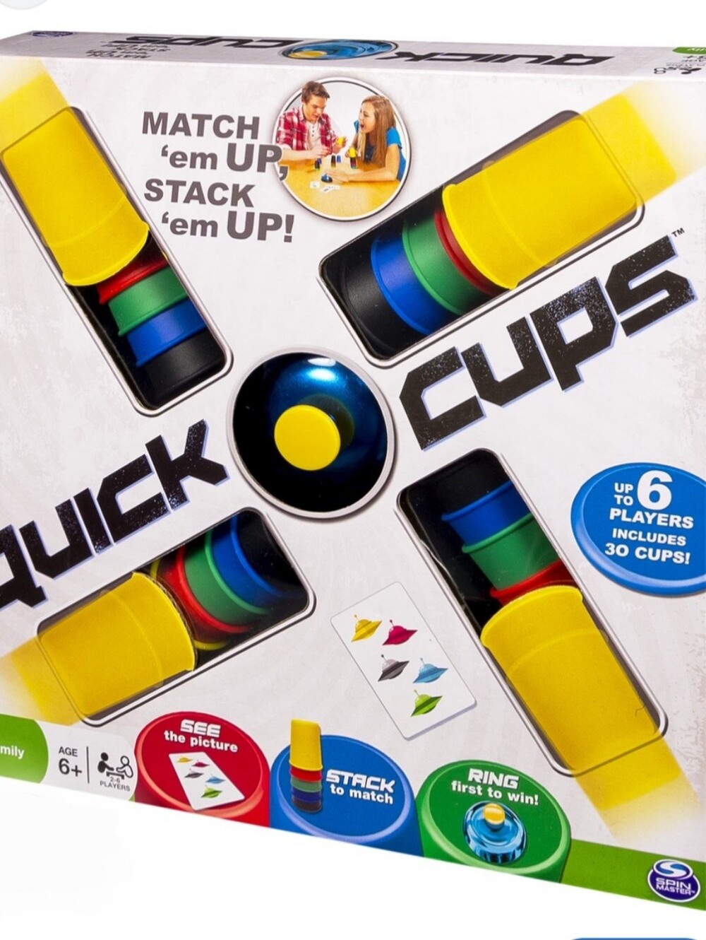 Quick Cups Kids Stacking Game by Spin Master - Ages 6+ - Includes All Pieces